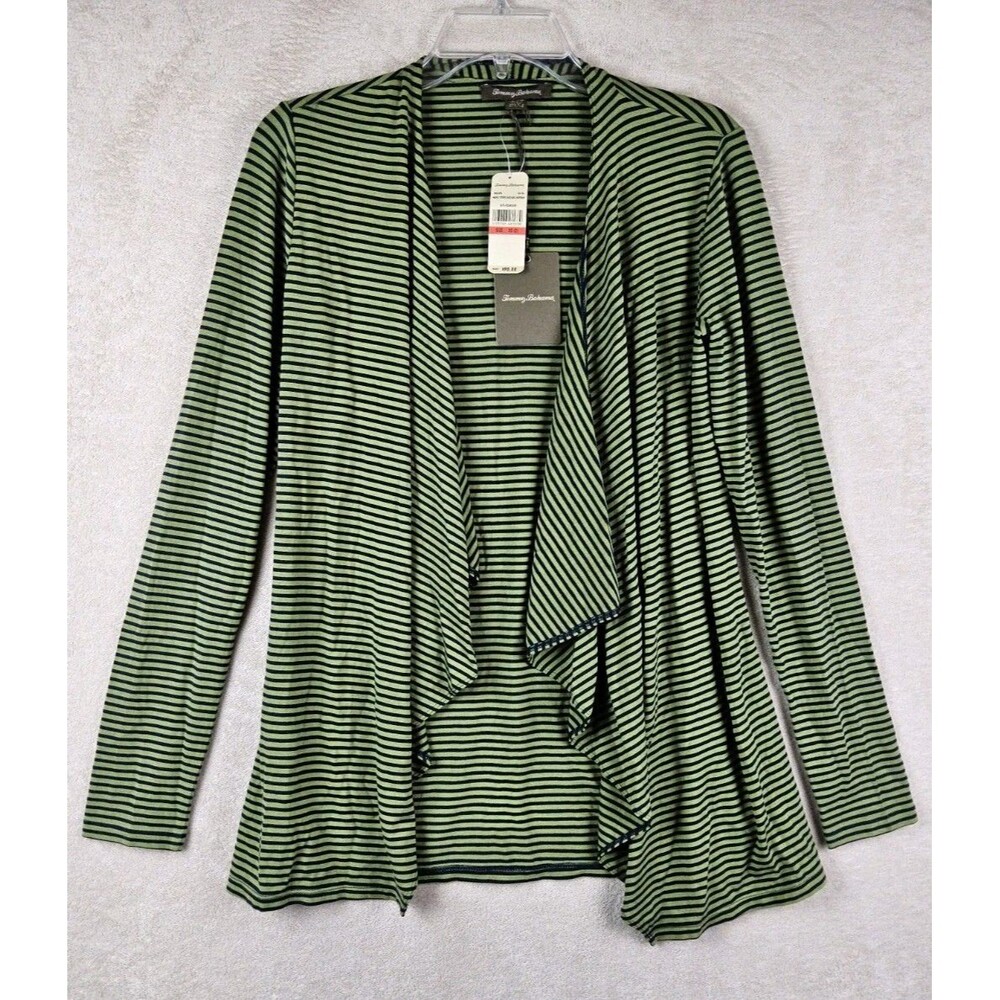 Tommy Bahama Women's Knit Cascade Cardigan Maple Stripe Size XS (2)